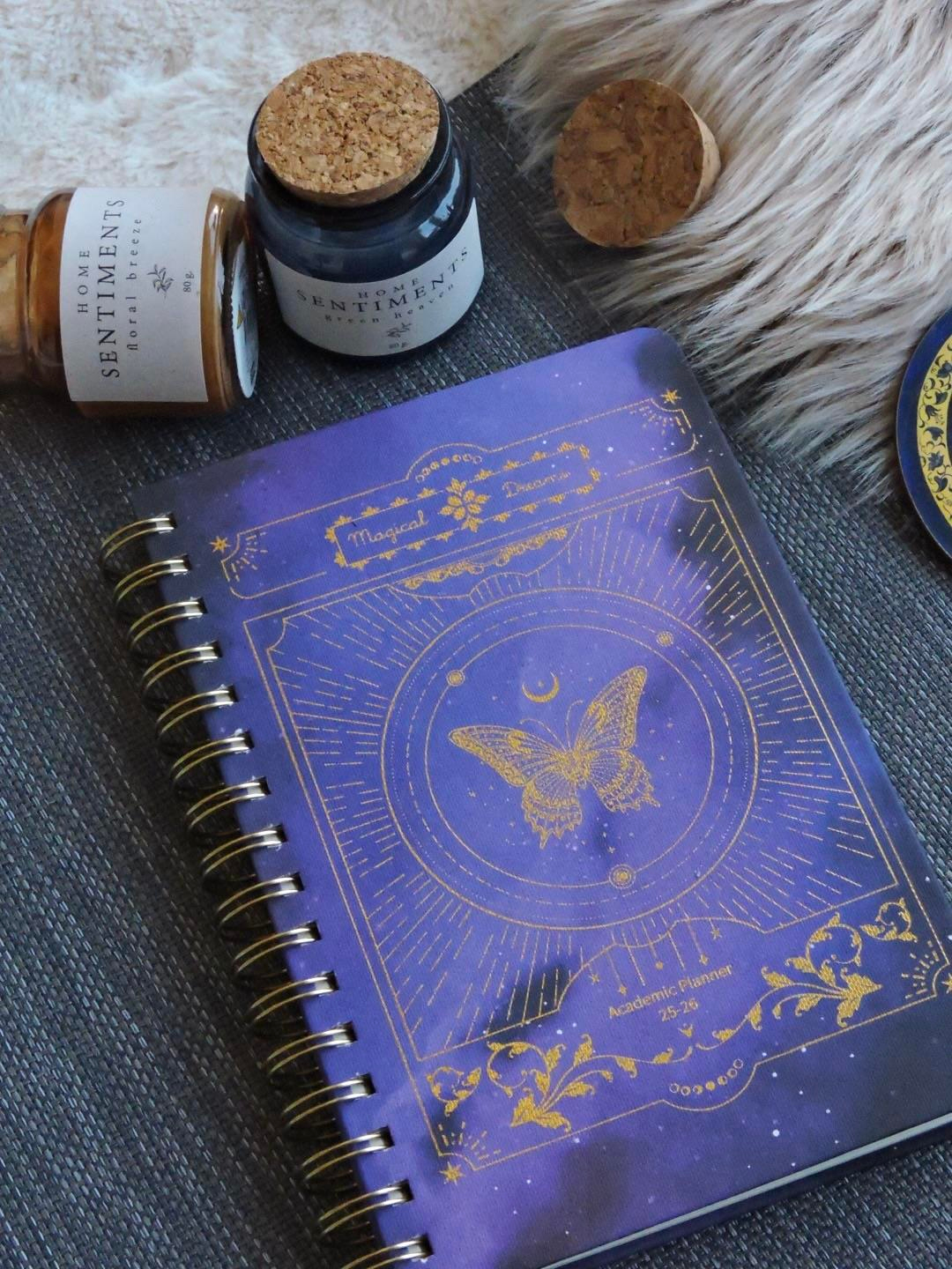 Nova Crafts Kelebek Magical Dreams Spiralli Akademik Ajanda / Süresiz Planlayıcı