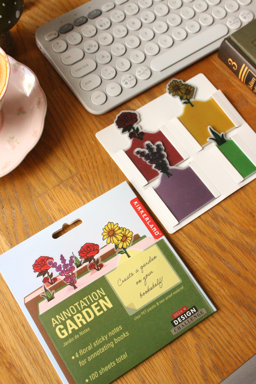 Nova Crafts KIKKERLAND Annotation Garden Not Bahçesi Şeffaf Yırtılmaz Pet Sticker 100 sayfa 