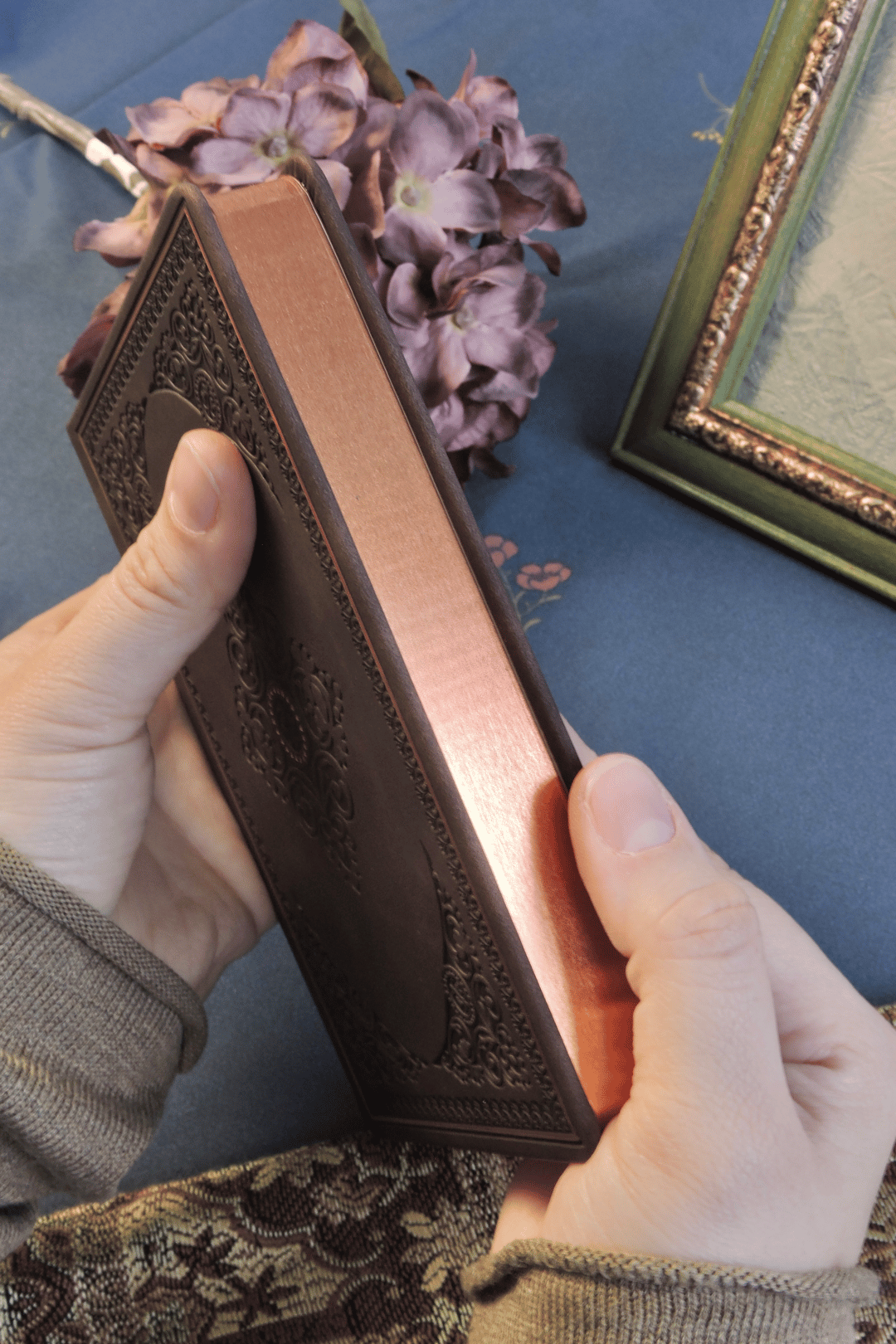 Nova Crafts Mistik Kabartmalı Kahverengi Çizgili Defter