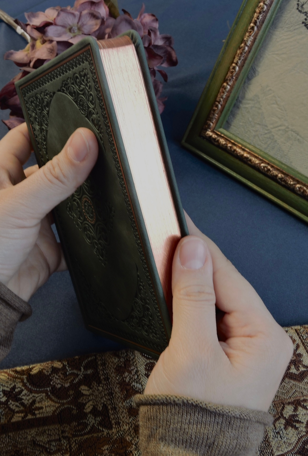 Nova Crafts Mistik Kabartmalı Yeşil Çizgili Defter