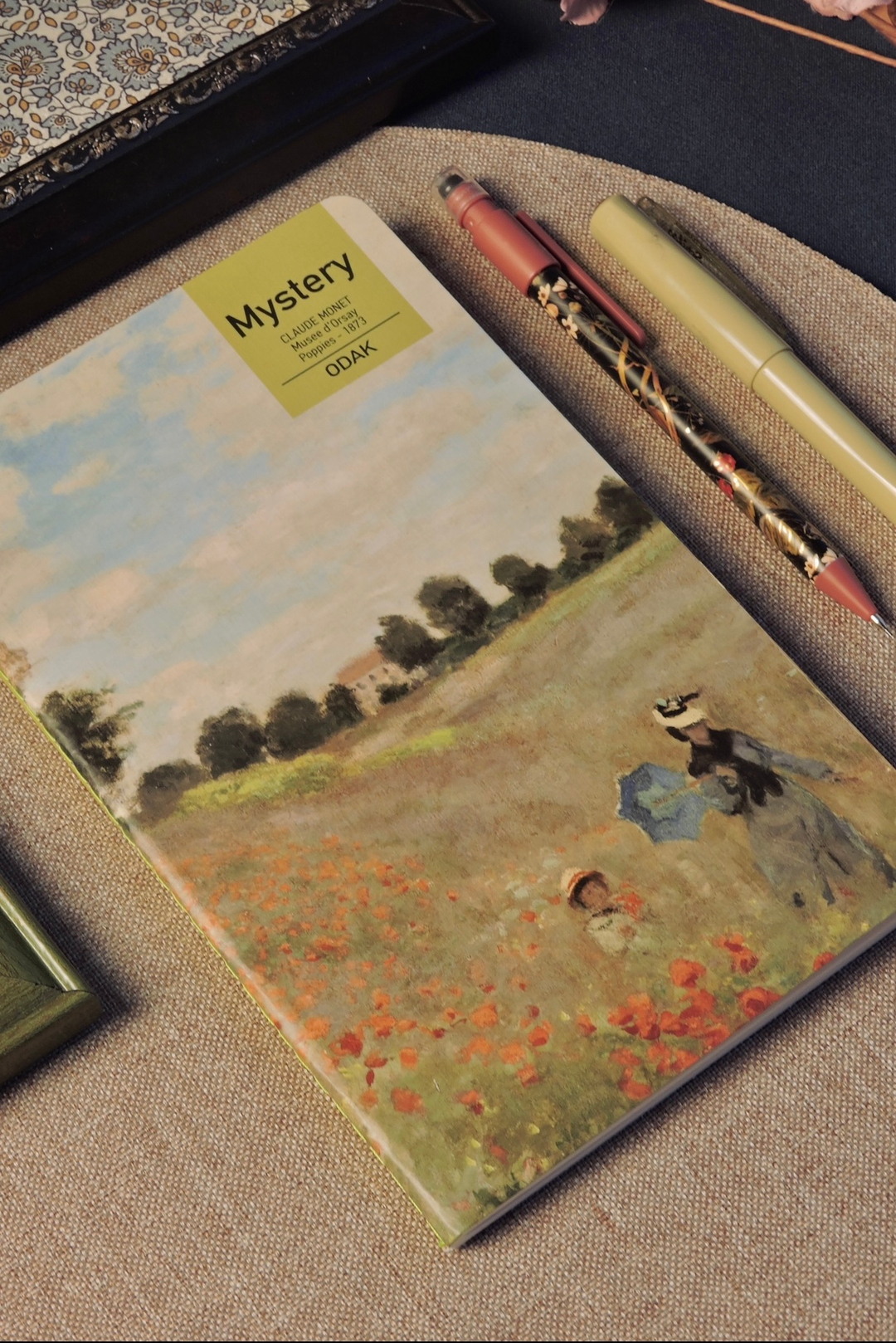 Nova Crafts Orta Boy Monet Poppies Temalı Çizgisiz Defter