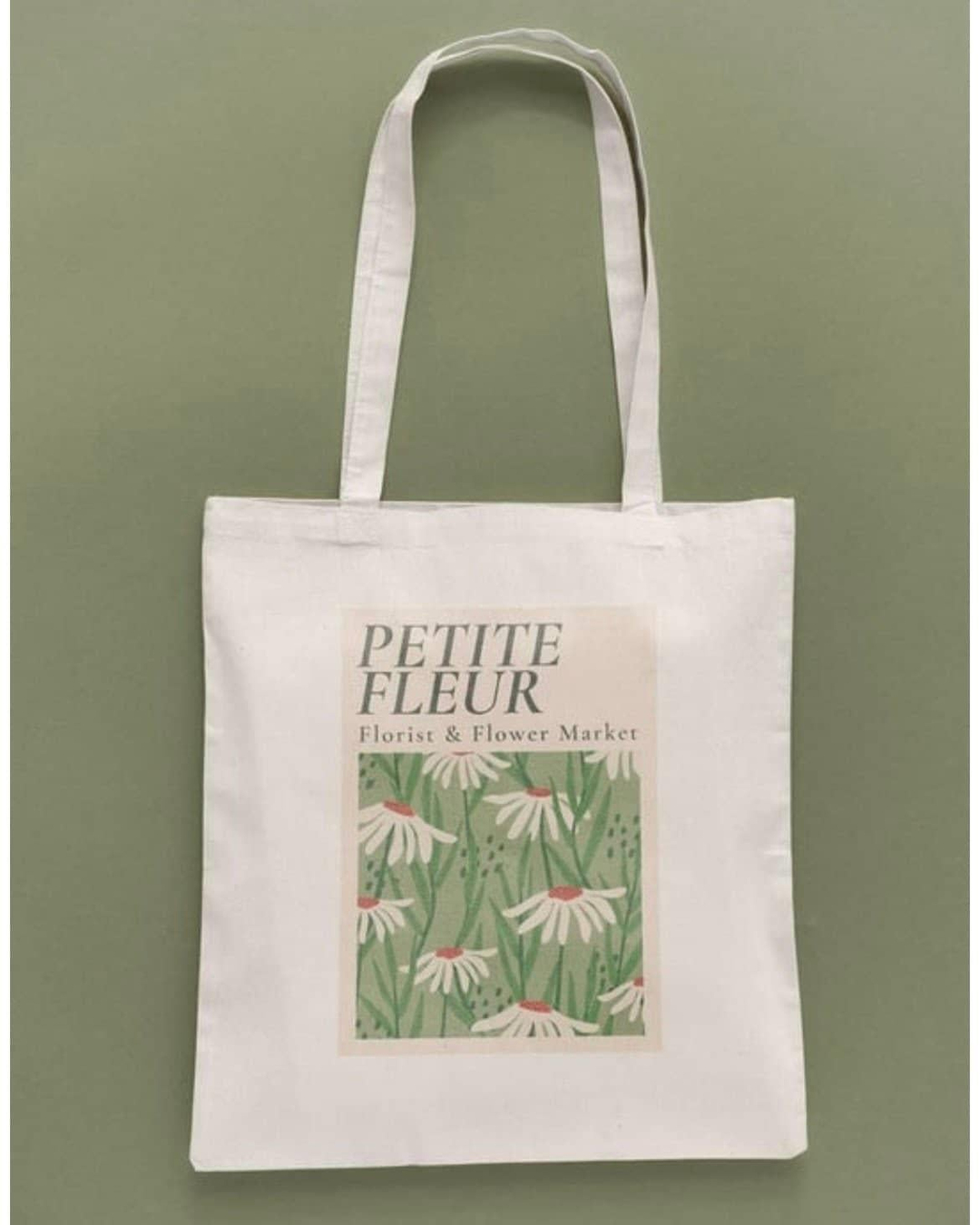 Nova Crafts Petite Fleur Baskılı Bez Çanta - Su Geçirmez, Pamuk, 35x40 Baskılı Bez Çanta