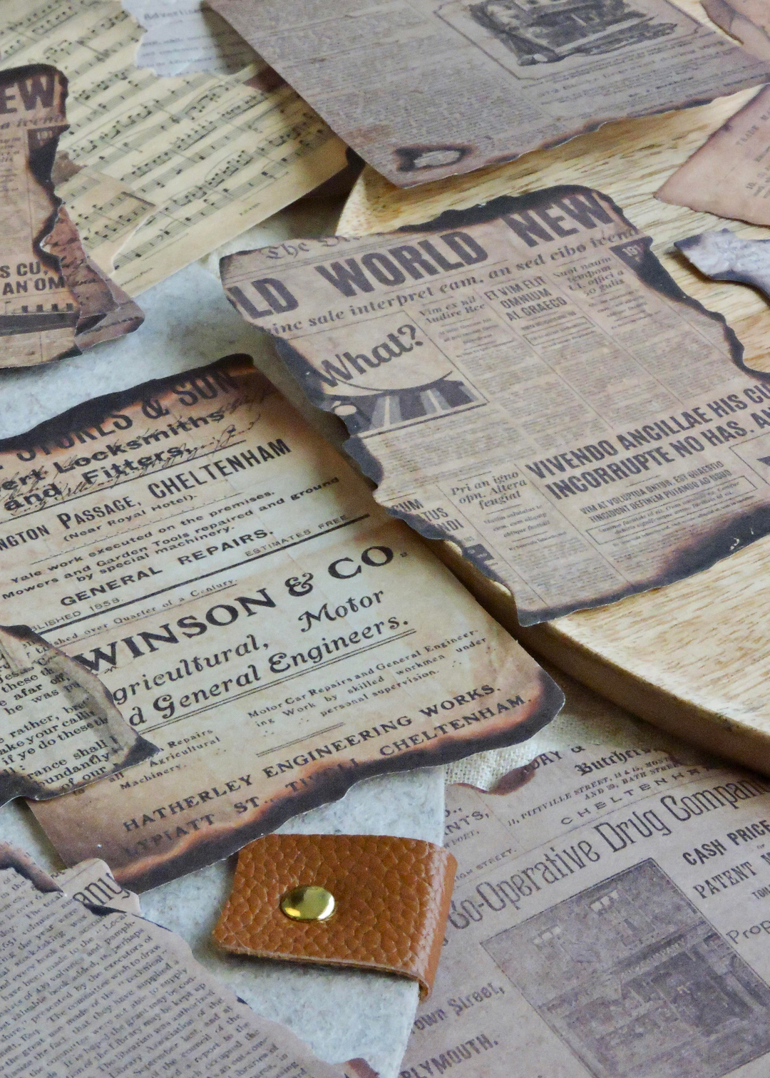 Nova Crafts Retro Flame Scrapbook Kağıt Seti