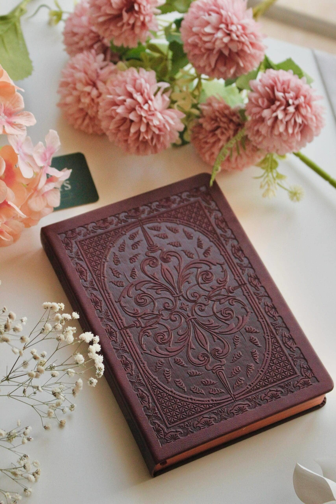 Nova Crafts Royal Purple Kabartmalı Notebook (Defter , Günlük)- Kitap Gibi Defter