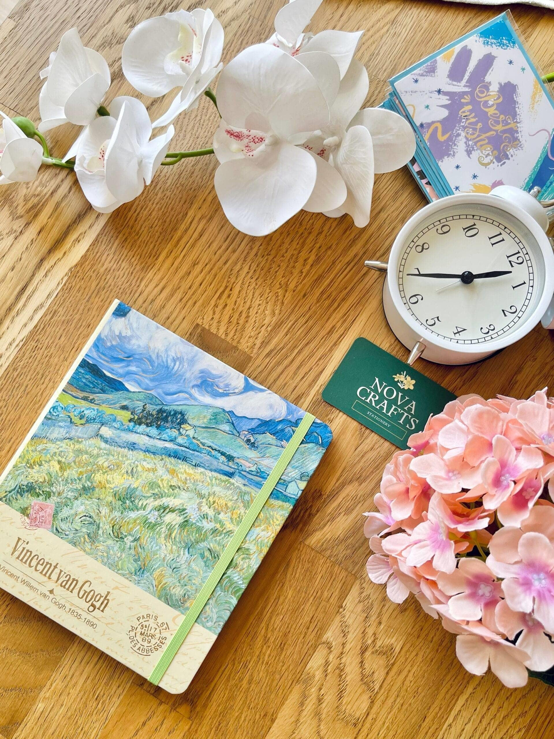 Nova Crafts Sarı Manzara Kare Büyük Yaldızlı Defter