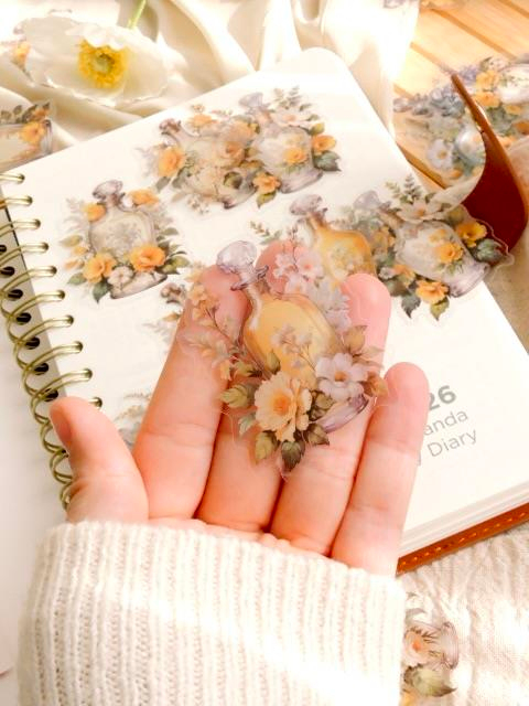 Nova Crafts Sarı Şişeler 30 adet sticker