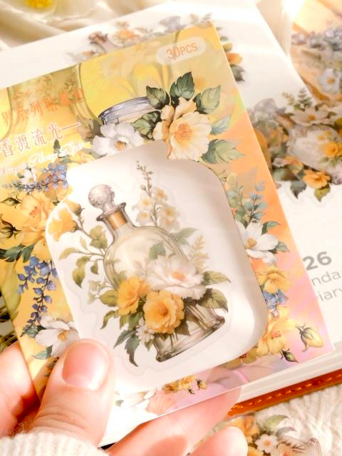 Nova Crafts Sarı Şişeler 30 adet sticker