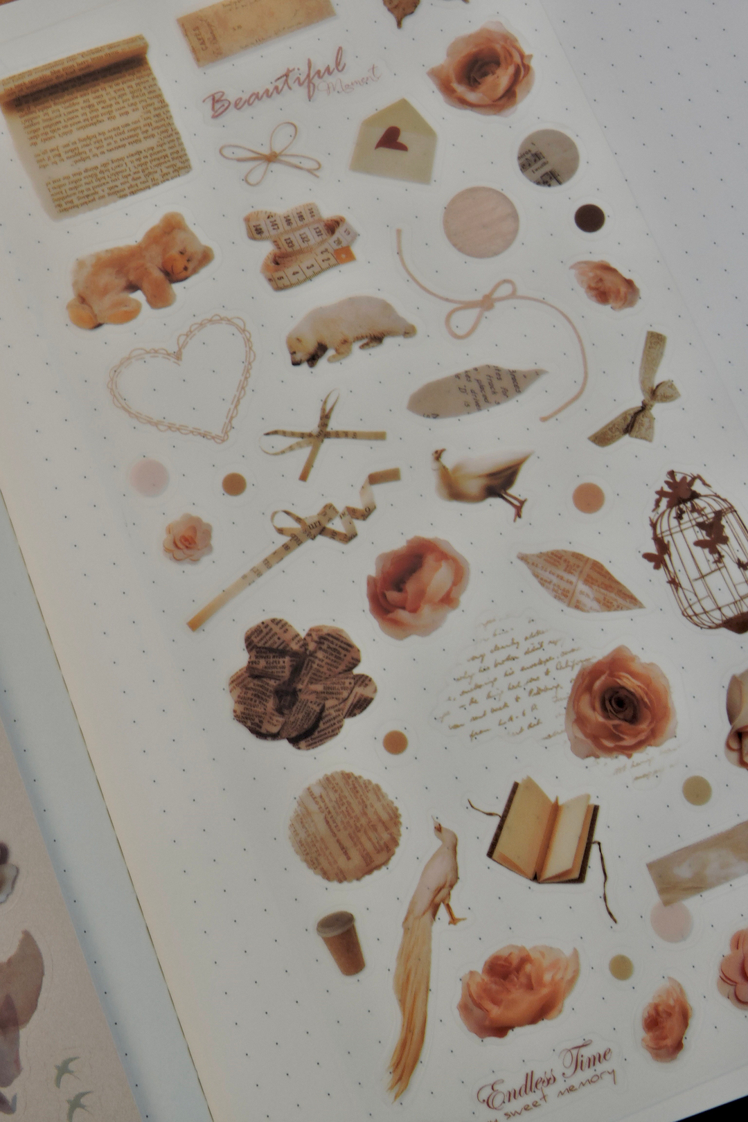 Nova Crafts Scrapbook Şeffaf Sticker Paketi ( 3 Sayfa )