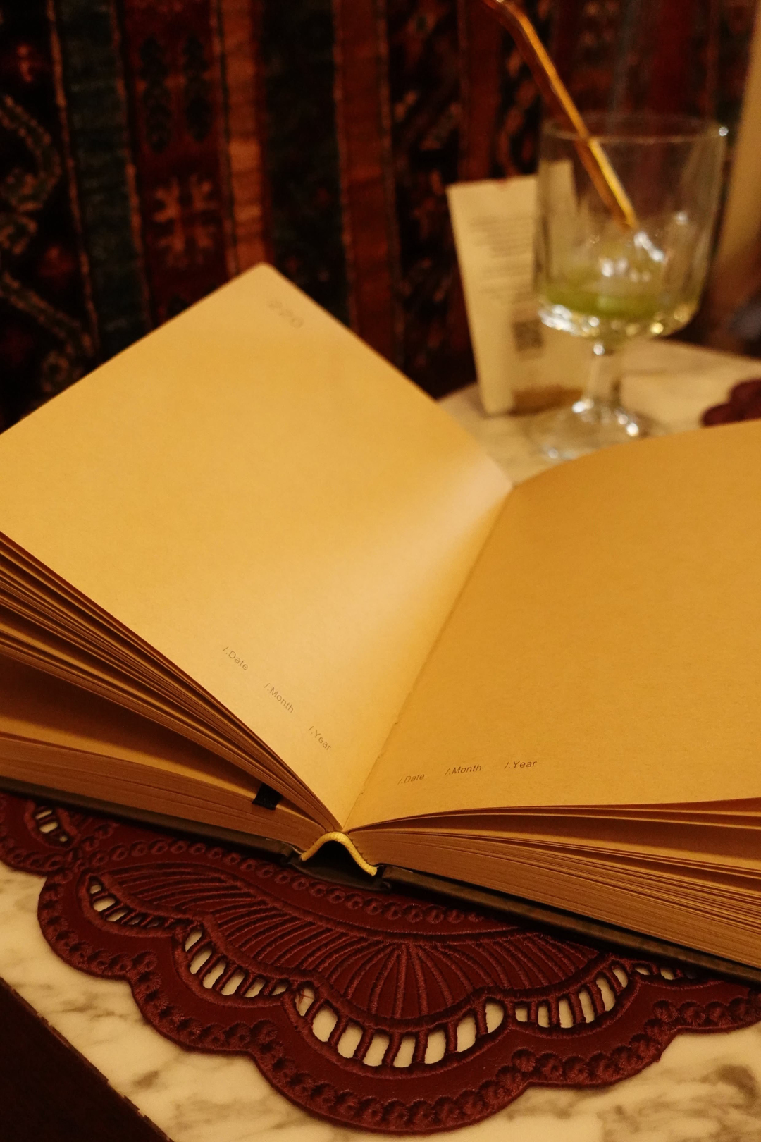 Nova Crafts Secret Garden Lacivert Otantiik Yaldızlı Kapağı/ Kraft Sayfalı Defter / KRAFT Sayfalı 365 Günlük / Journal / Planlayıı / Ajanda