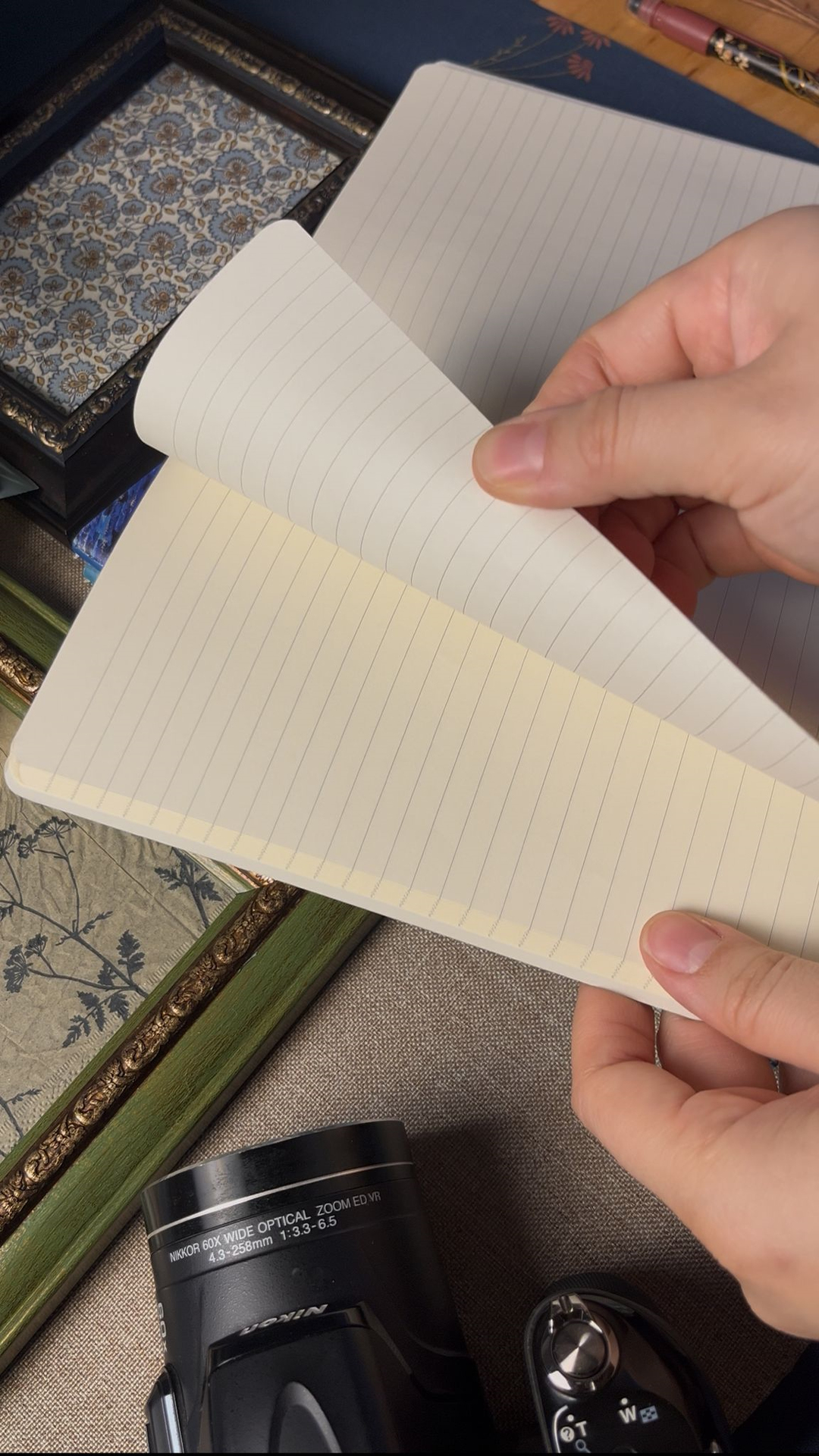 Nova Crafts Terzi Dikiş Van Gogh Yıldızlı Gece Temalı Çizgili Defter