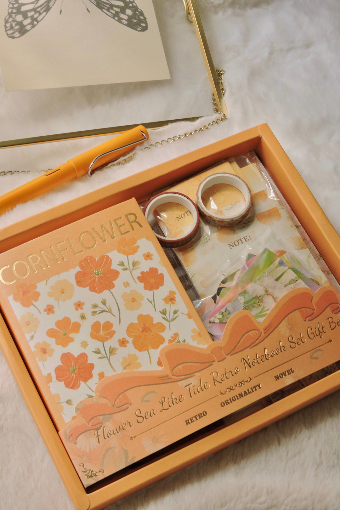 Nova Crafts Turuncu Retro Scrapbool Yapım Seti  150+ Parça 