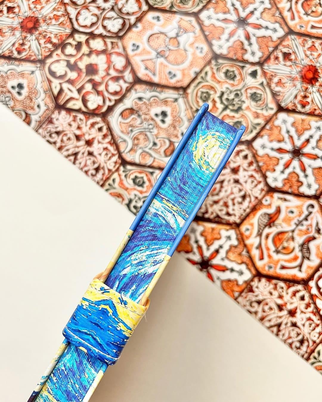 Nova Crafts Van Gogh Yıldızlı Gece Ajanda - Süresiz Tarihsiz Ajanda | Van Gogh Defter