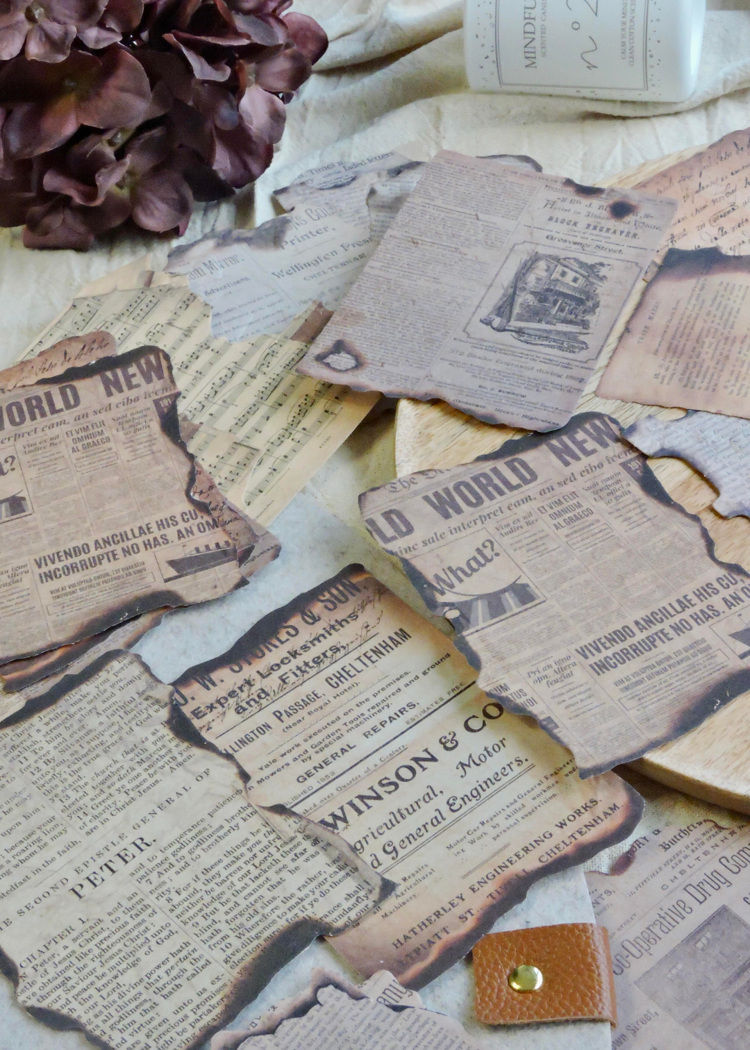 Nova Crafts Years Of Book Yazılar Temalı Dokulu Kağıtlar Scrapbook Materyal