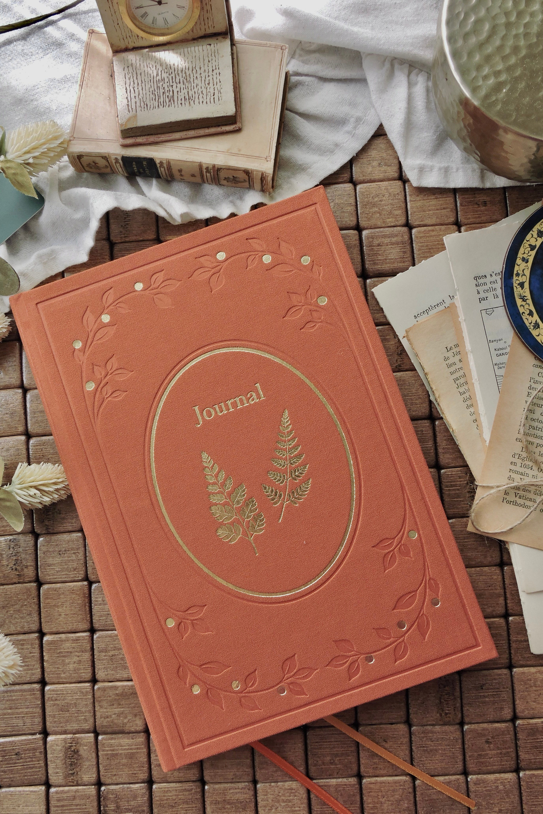 Nova Crafts | Zarafet Serisi 6 ADET Set Defter | Keten Yaldızlı Kapak | 17x24 