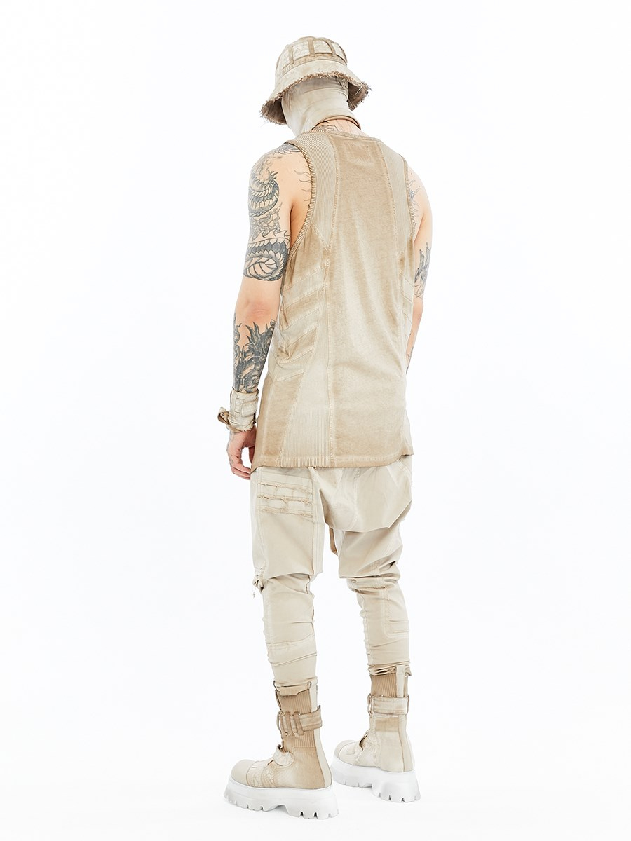 RIBBED PANEL TANK TOP