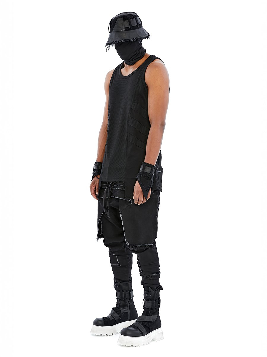 RIBBED PANEL TANK TOP