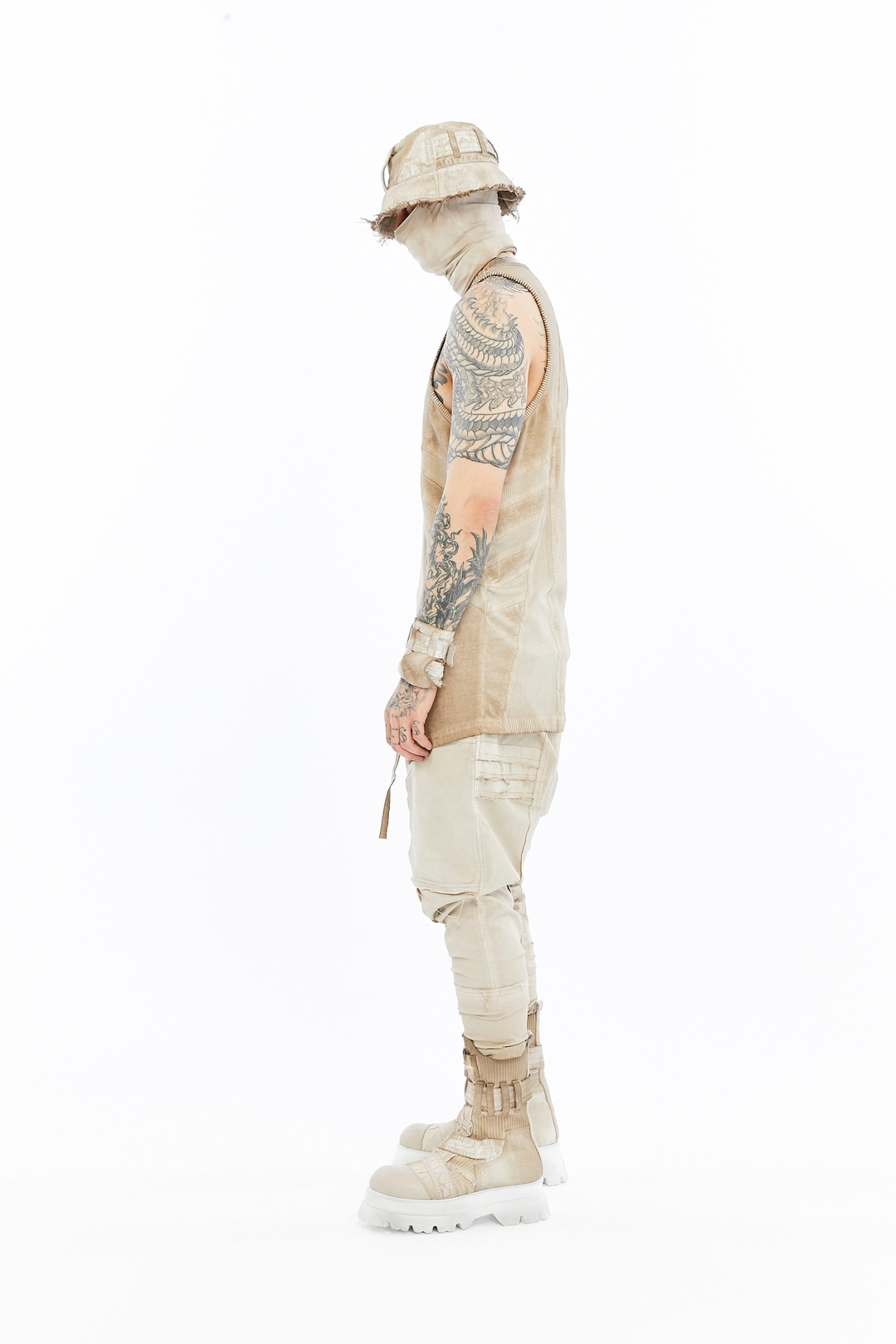 RIBBED PANEL TANK TOP