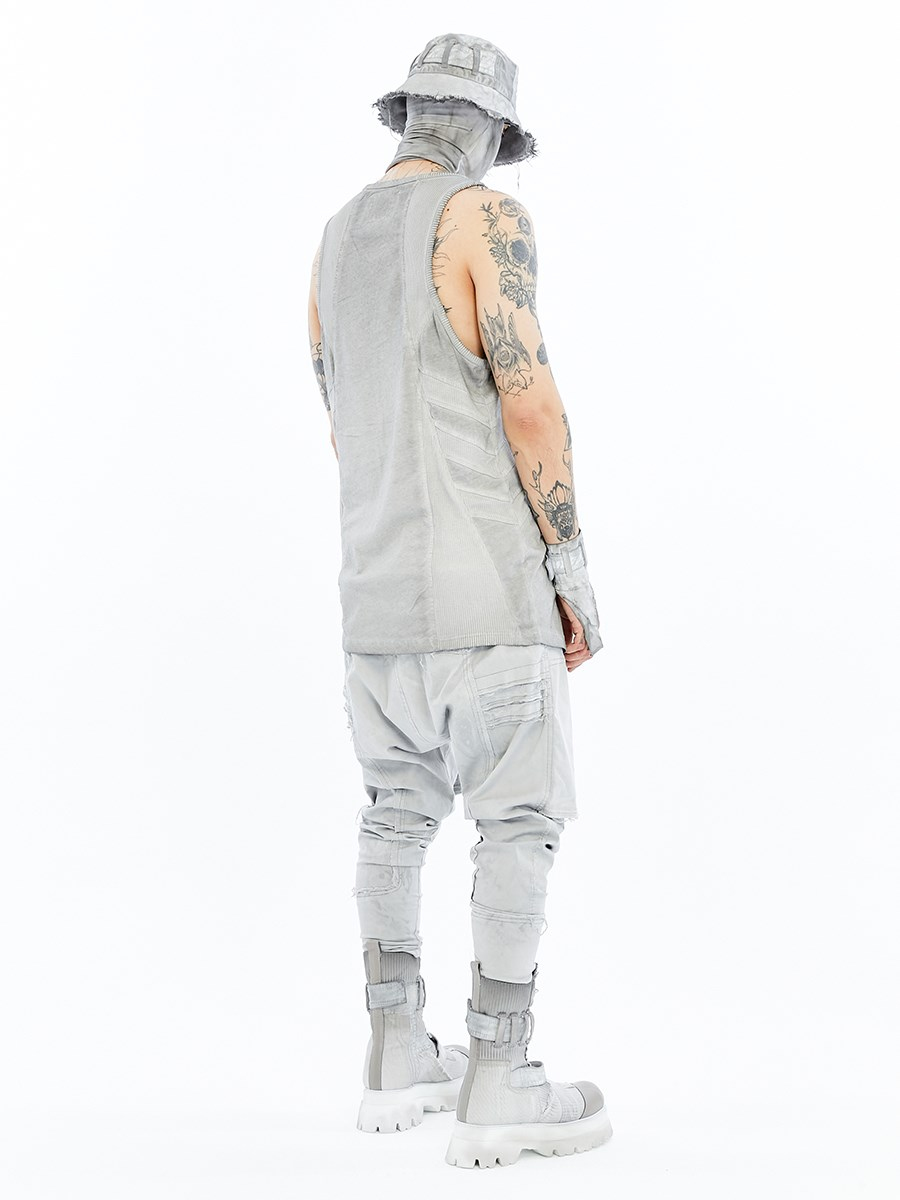 RIBBED PANEL TANK TOP