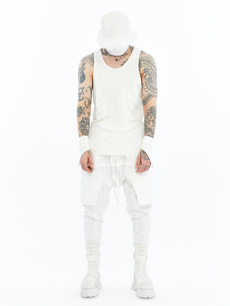 RIBBED PANEL TANK TOP