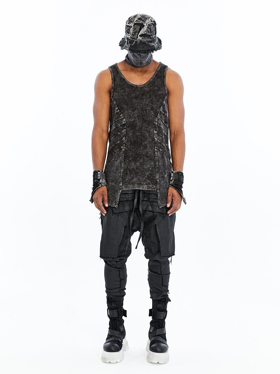 RIBBED PANEL TANK TOP