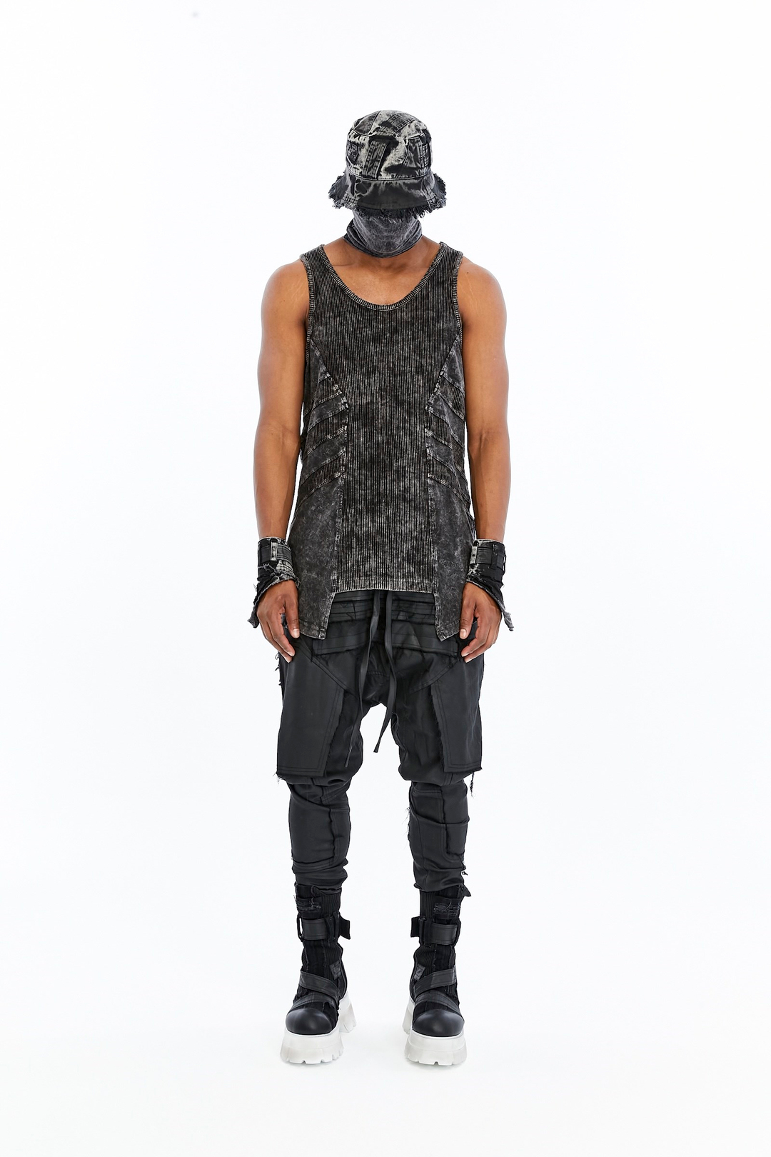 RIBBED PANEL TANK TOP