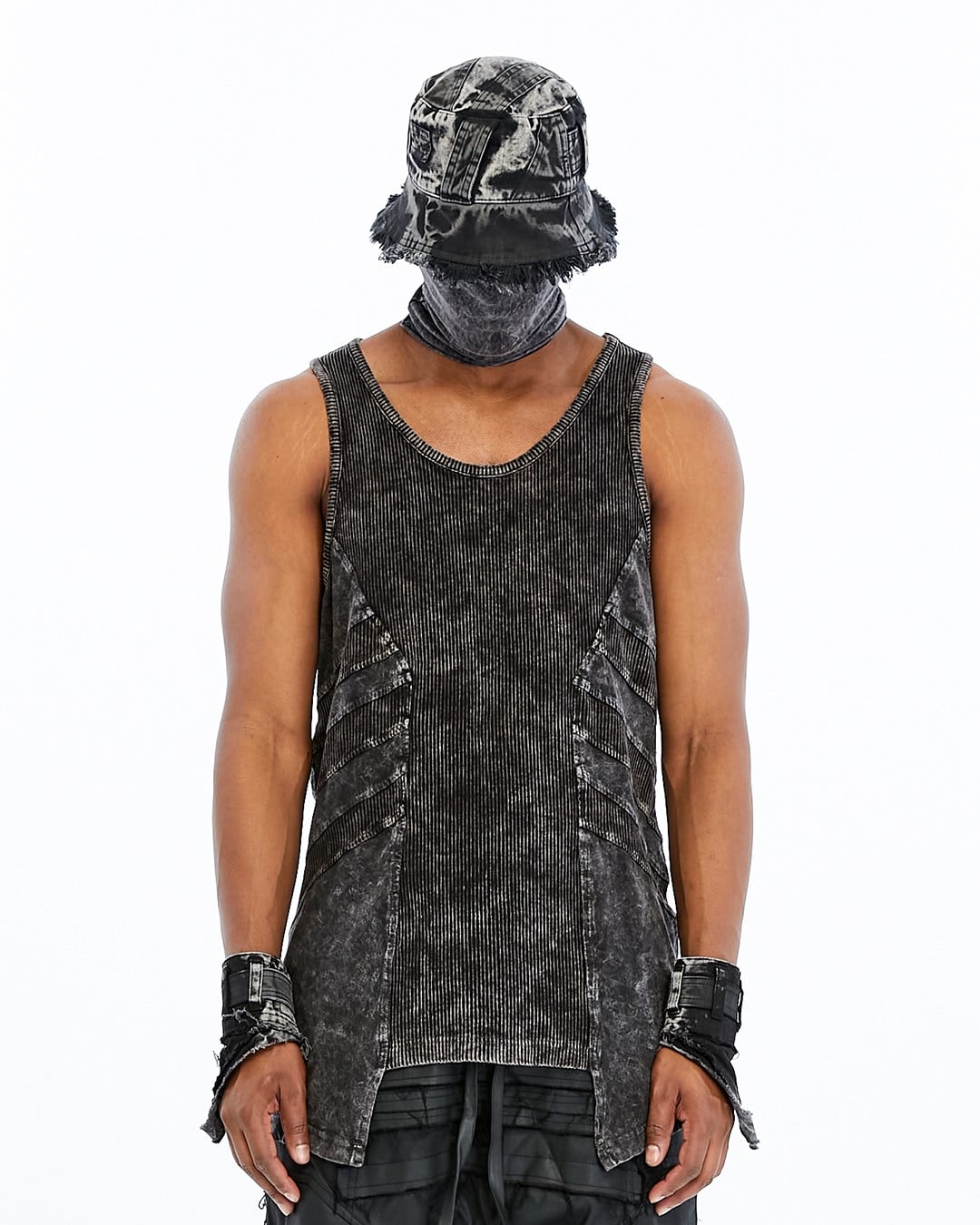 RIBBED PANEL TANK TOP