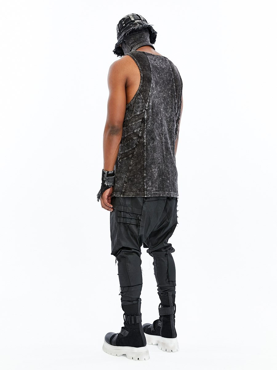 RIBBED PANEL TANK TOP
