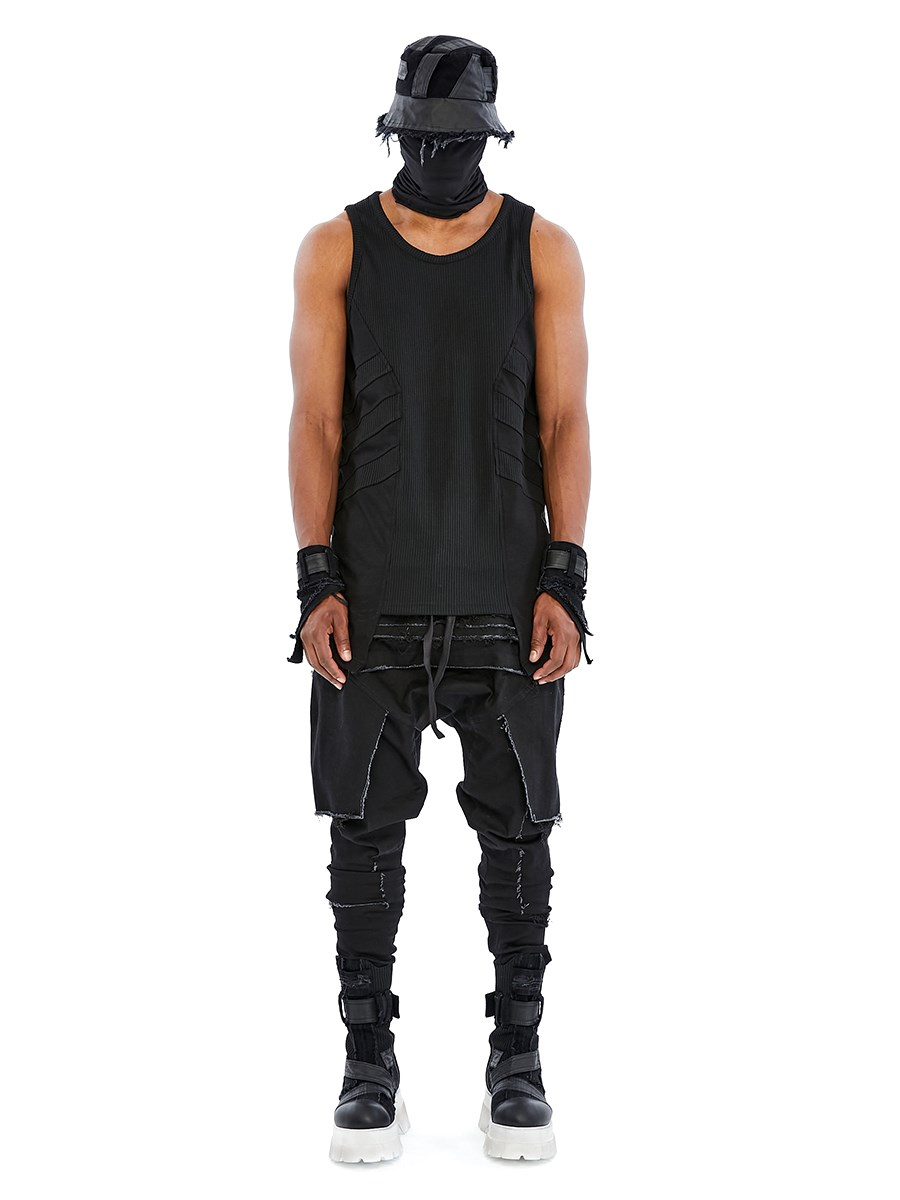 RIBBED PANEL TANK TOP
