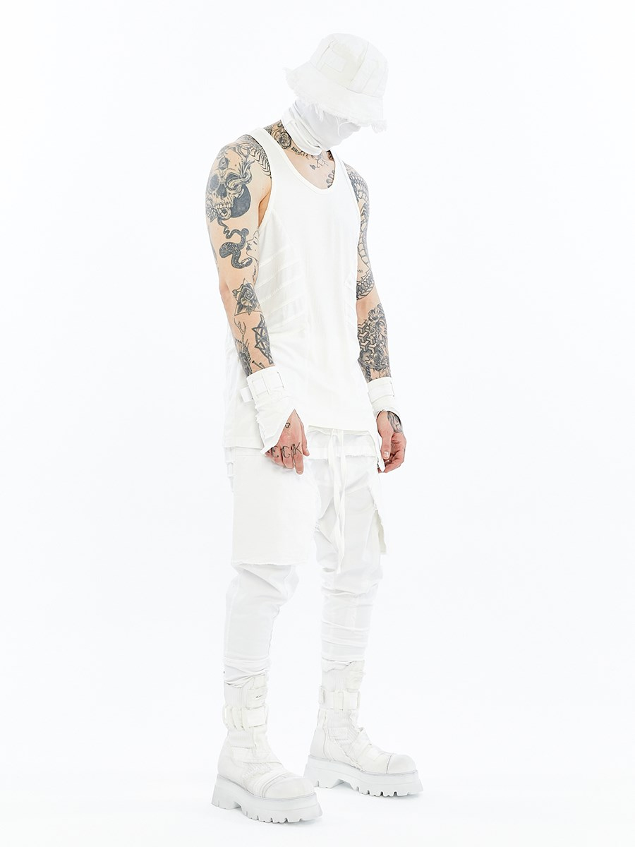 RIBBED PANEL TANK TOP