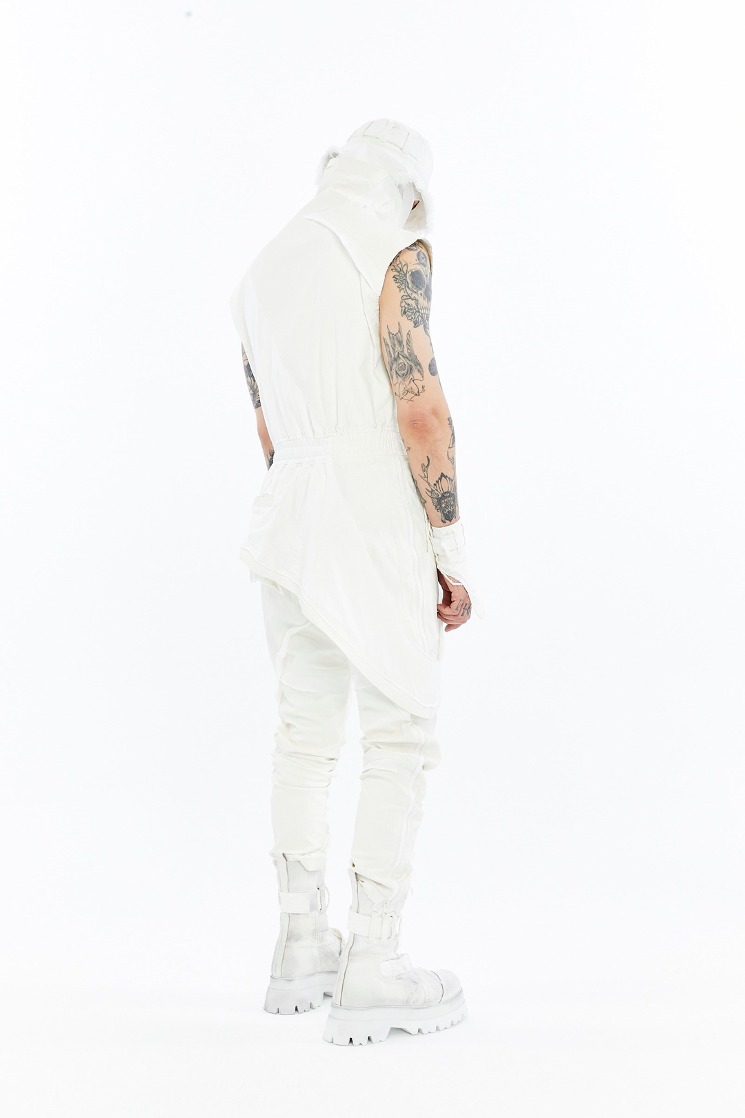 SPLIT ZIP OVERALLS