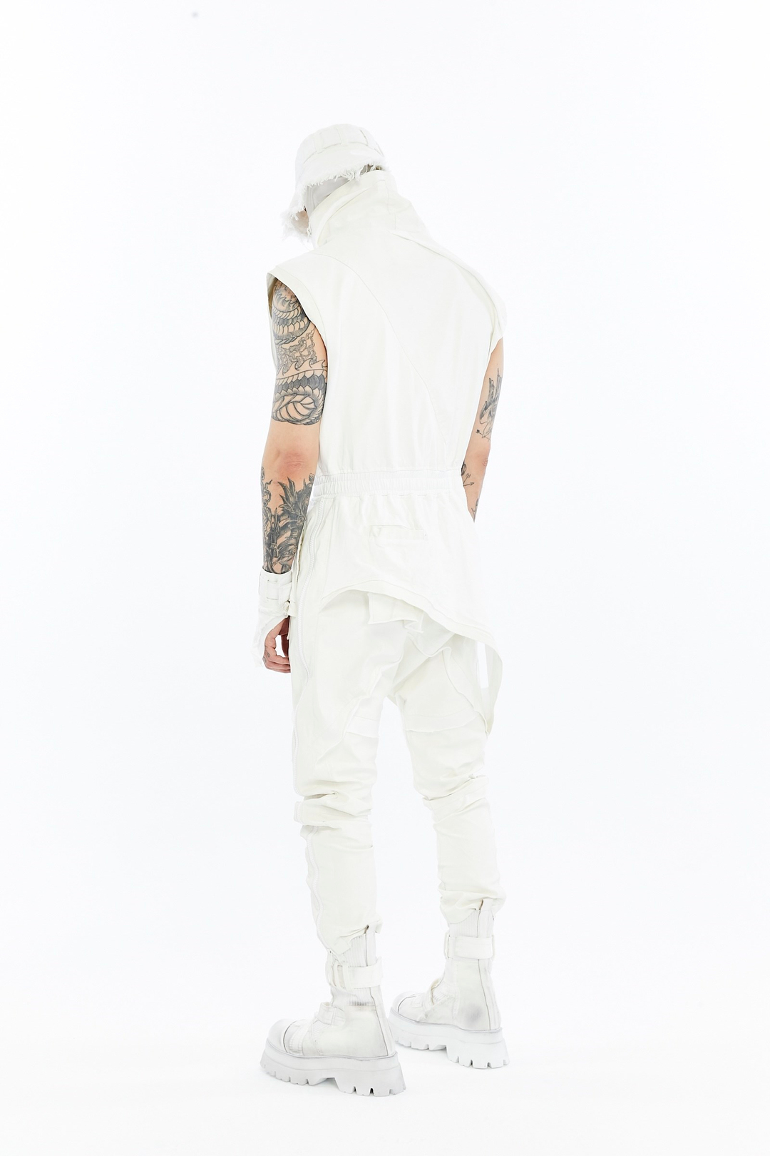 SPLIT ZIP OVERALLS
