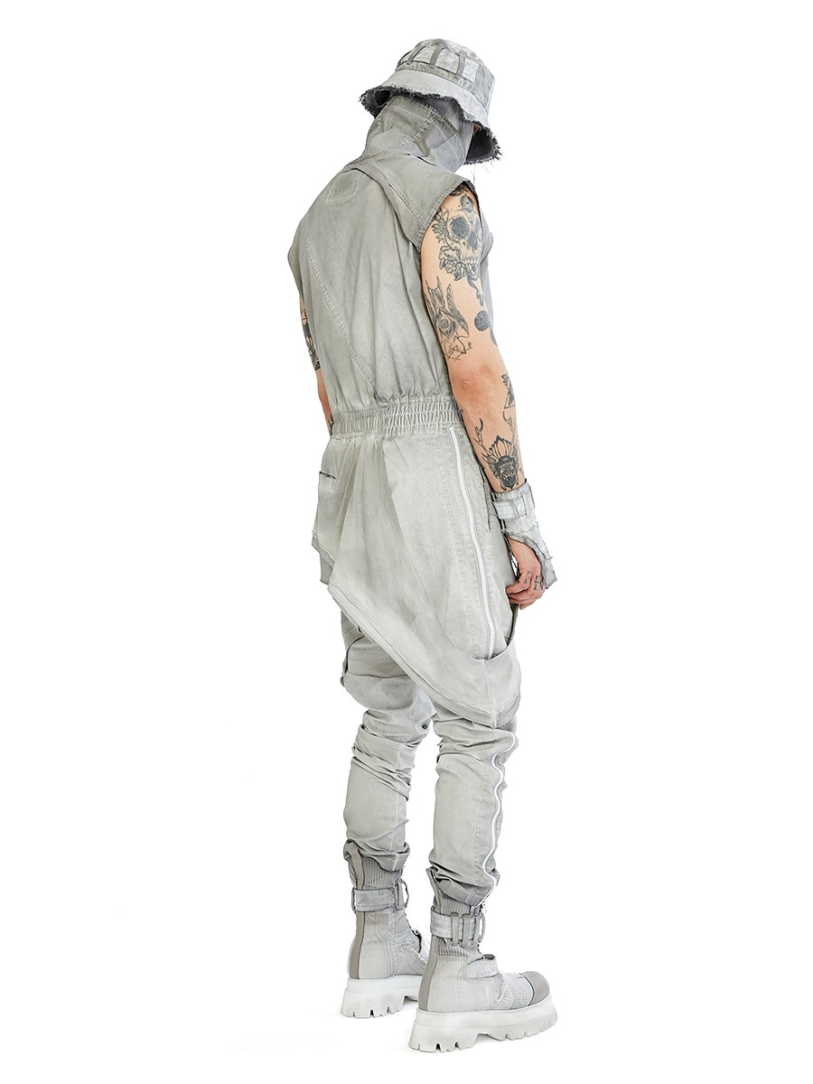 SPLIT ZIP OVERALLS