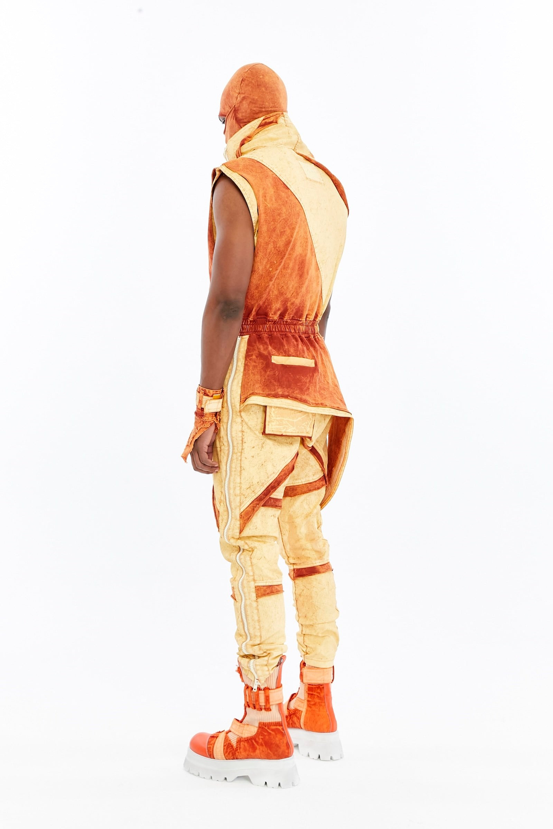 SPLIT ZIP OVERALLS