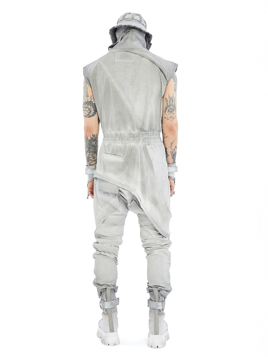 SPLIT ZIP OVERALLS