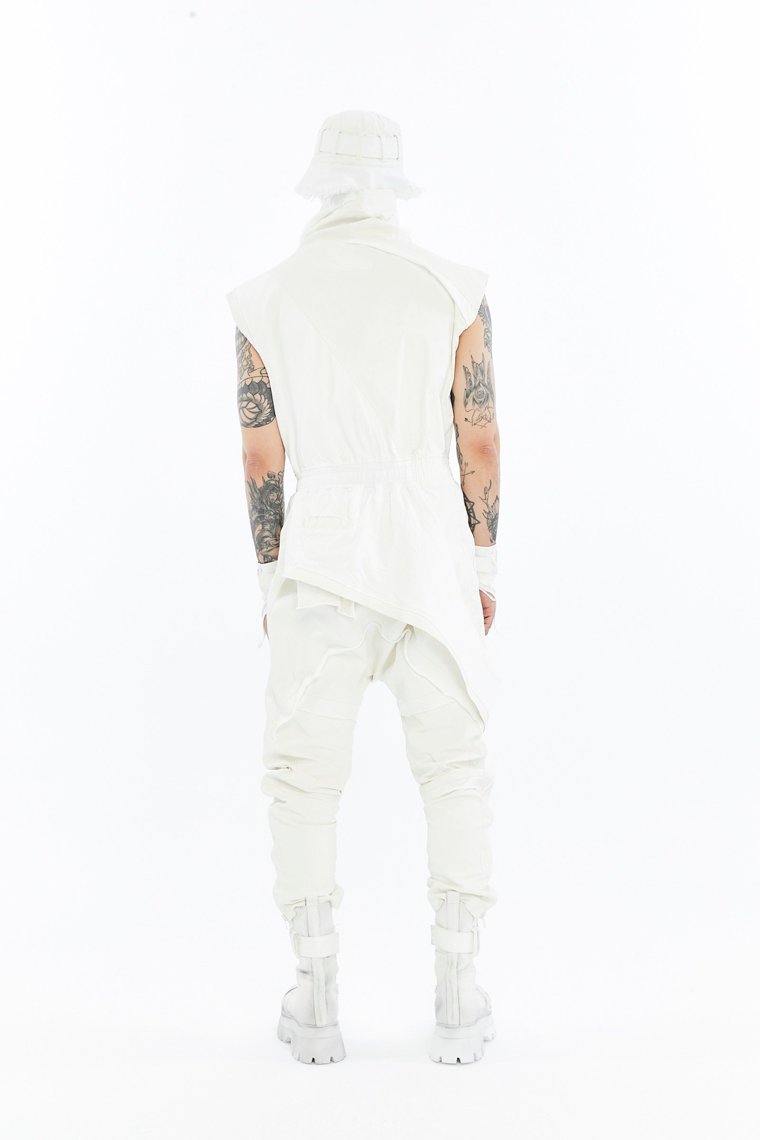 SPLIT ZIP OVERALLS
