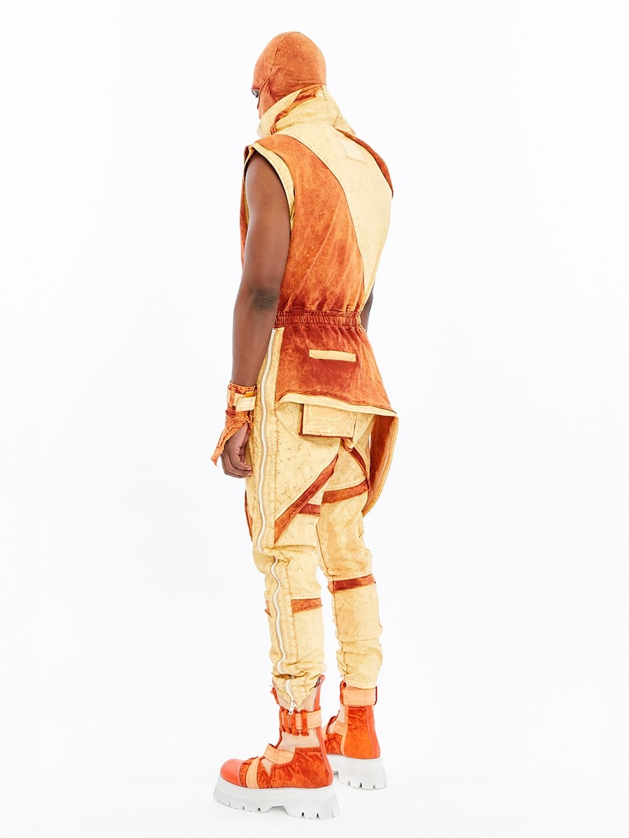 SPLIT ZIP OVERALLS