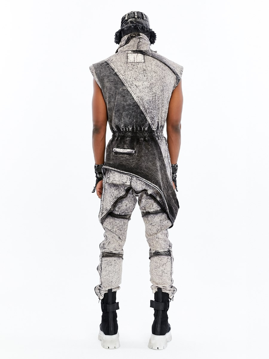 SPLIT ZIP OVERALLS