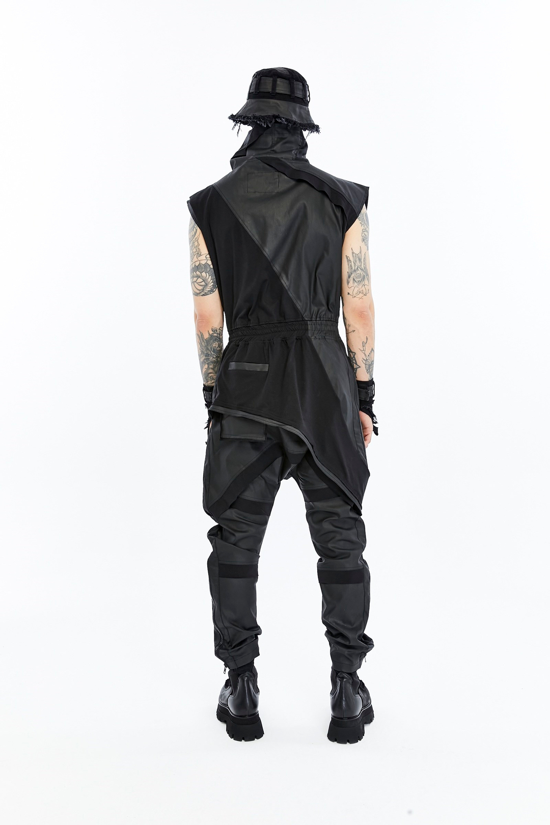 SPLIT ZIP OVERALLS