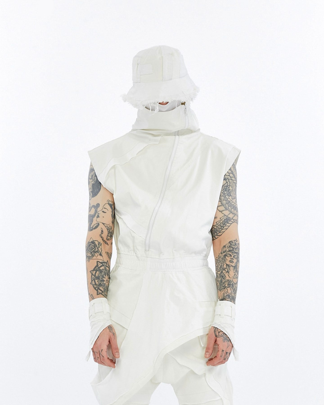 SPLIT ZIP OVERALLS