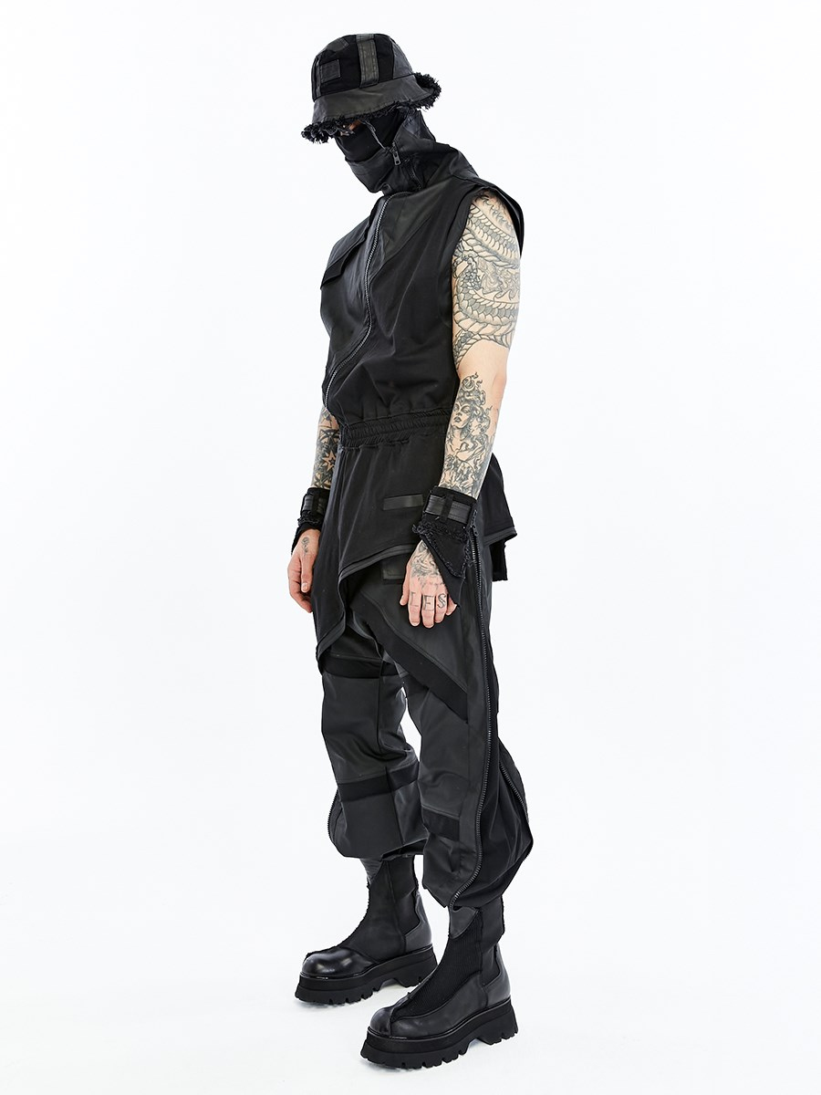 SPLIT ZIP OVERALLS