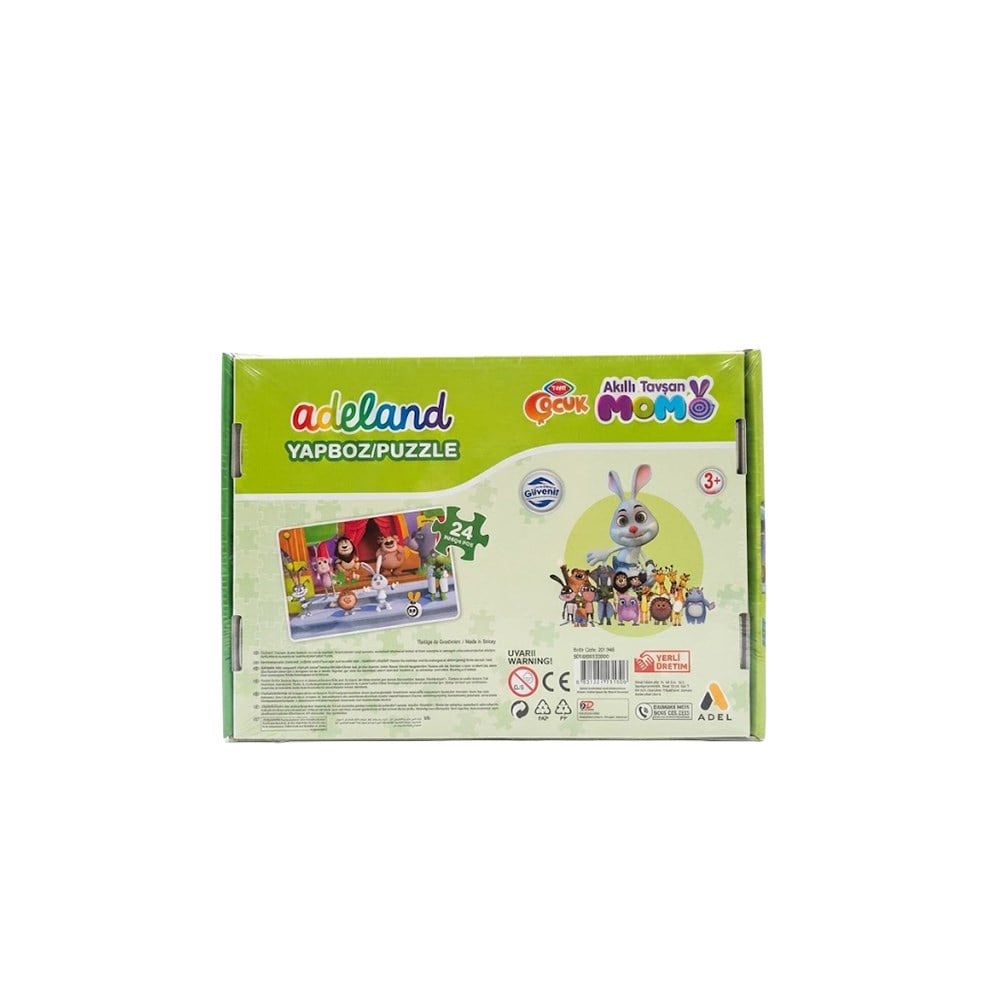 Akıllı Tavşan Momo Kutulu Puzzle 24lü