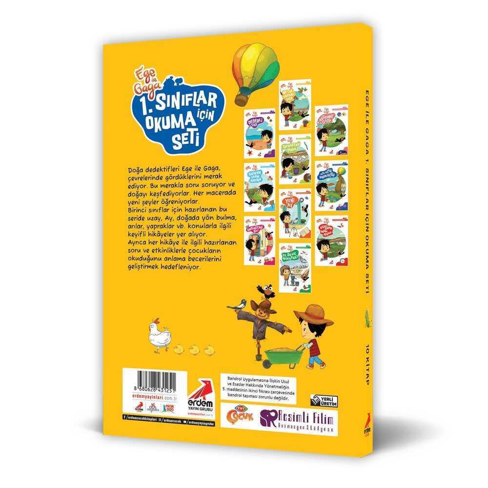 Ege İle Gaga 1.Sınıf Okuma Seti (10 Kitap)