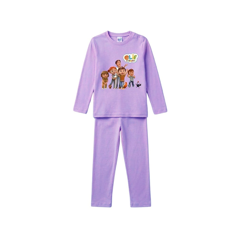 Elif ve Arkadaşları Pijama Takımı - Mor