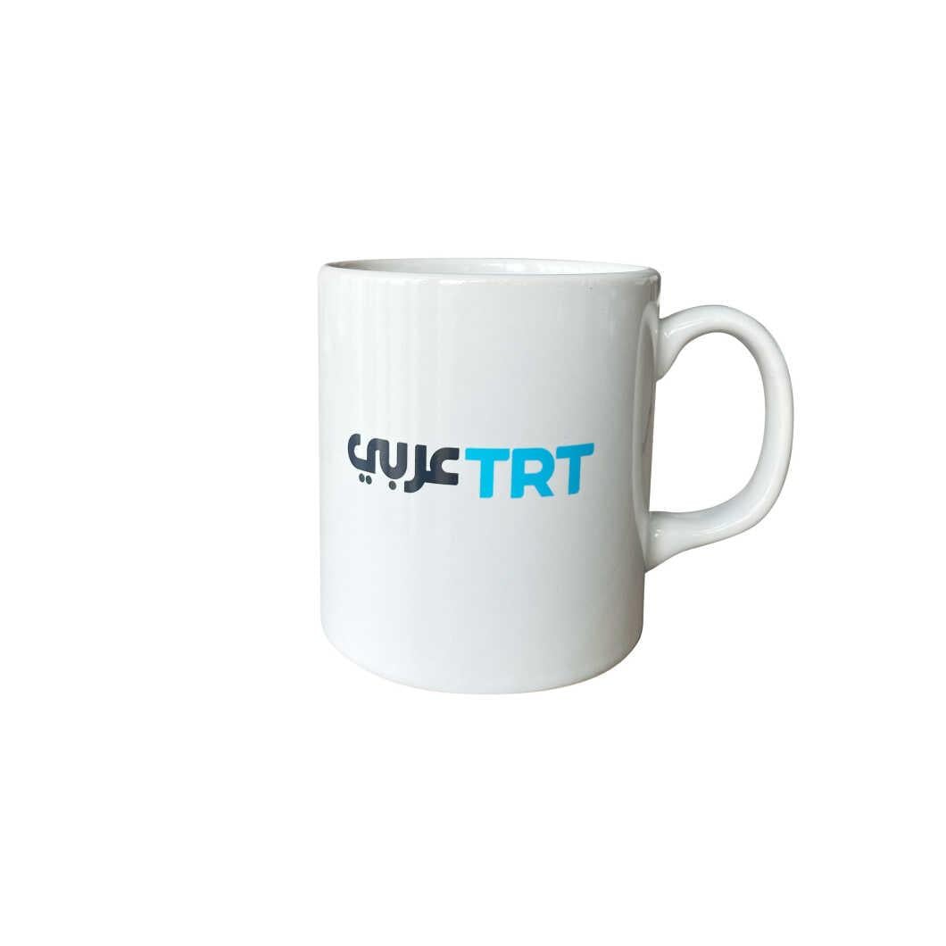 TRT Arabi Logolu Beyaz Kupa