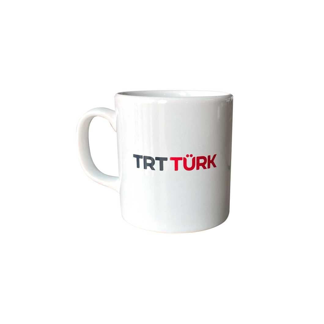 TRT Türk Logolu Beyaz Kupa