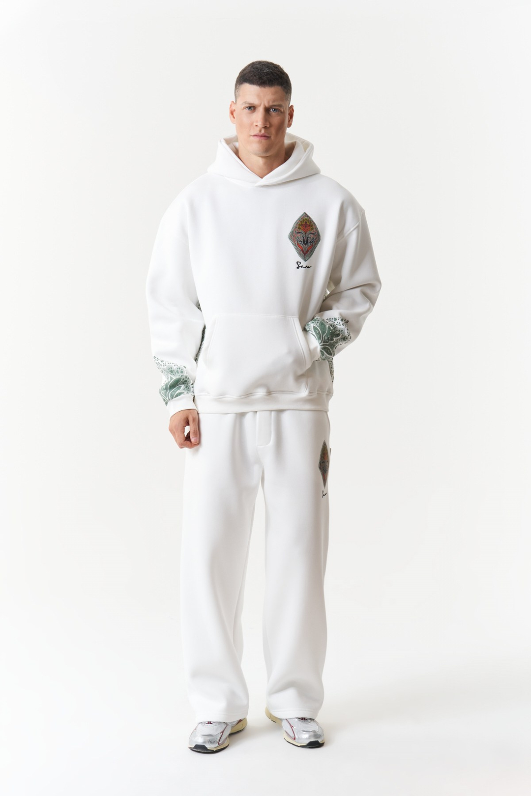 Anatolia Oversize Erkek Sweatshirt Ekru