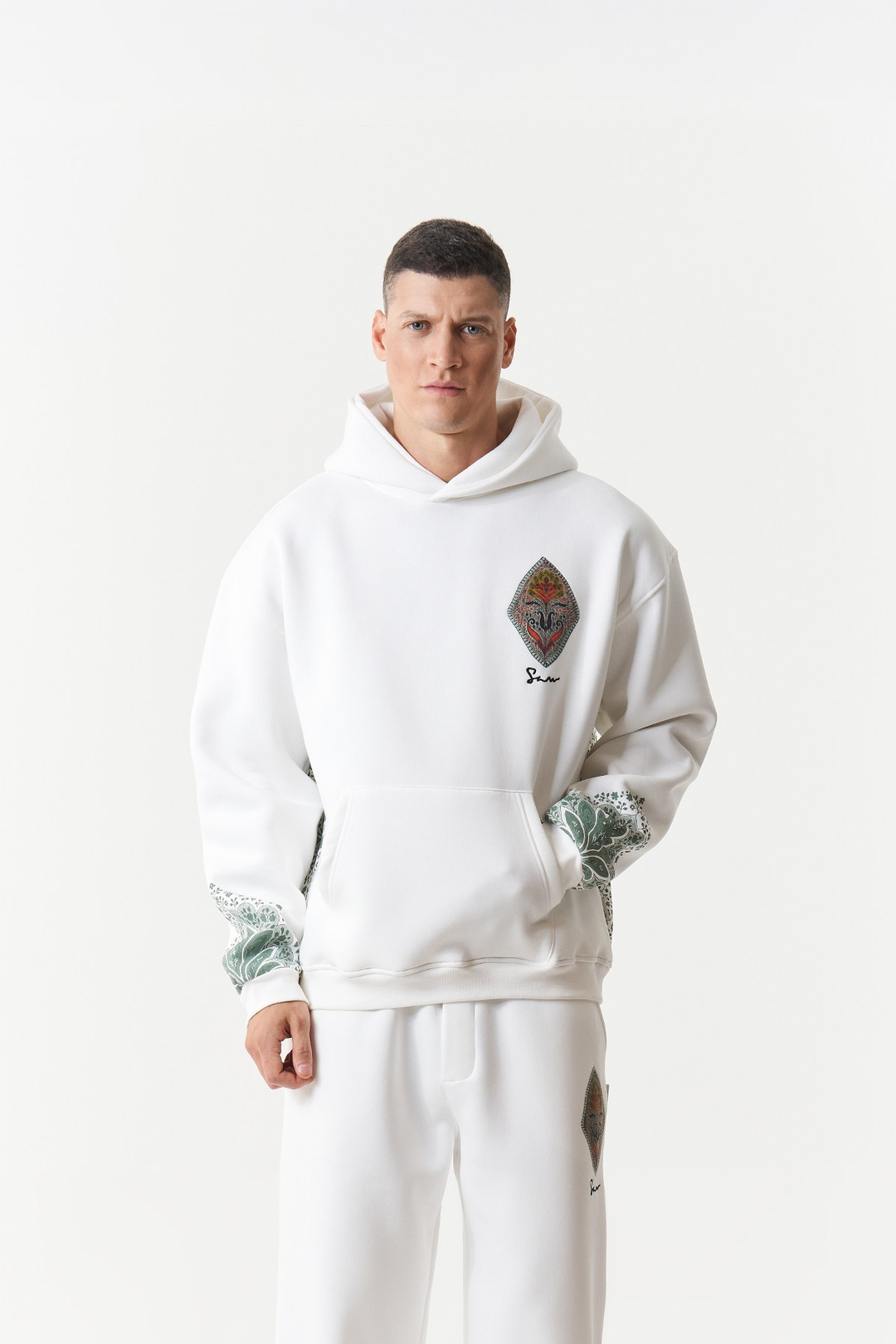 Anatolia Oversize Erkek Sweatshirt Ekru