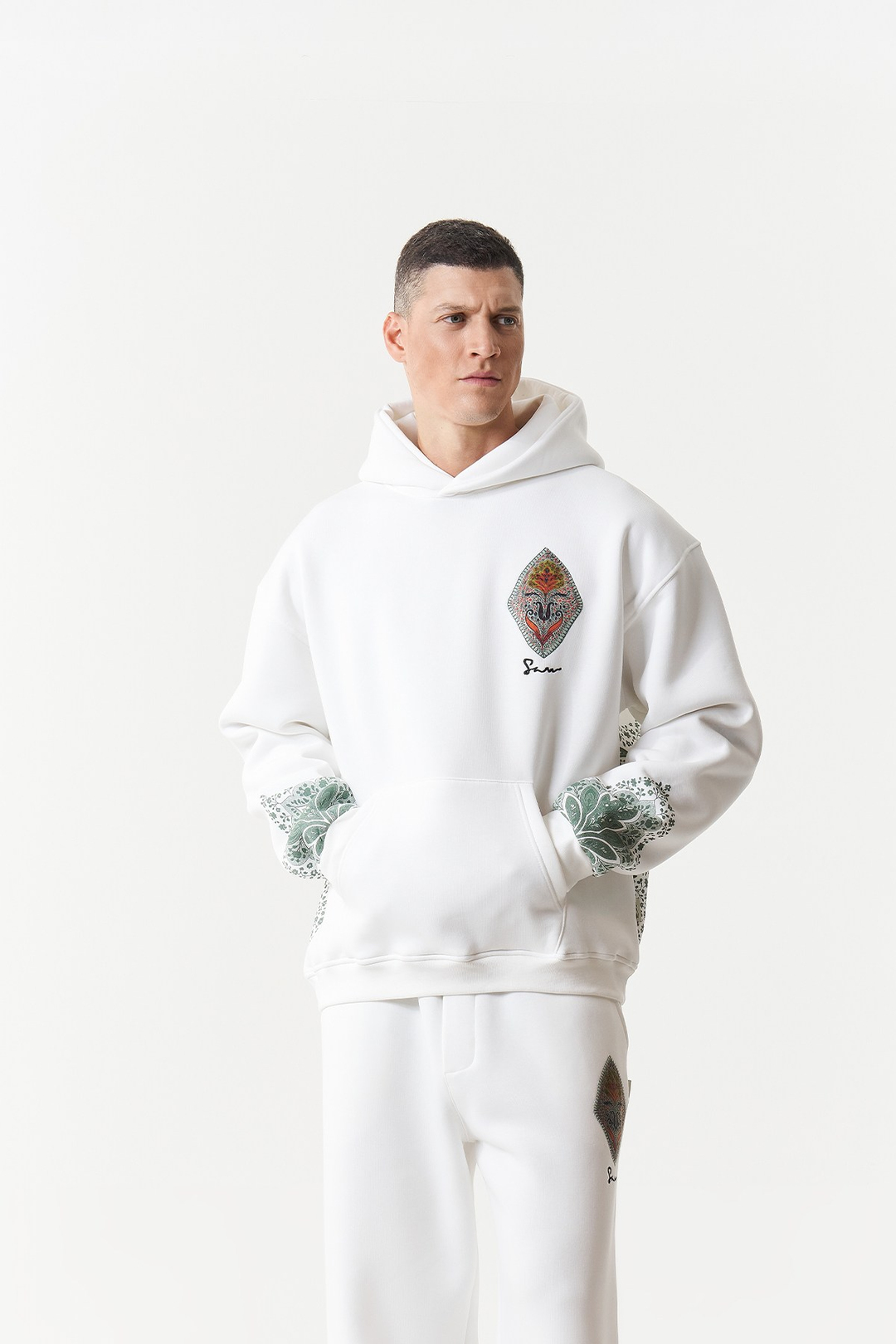 Anatolia Oversize Erkek Sweatshirt Ekru