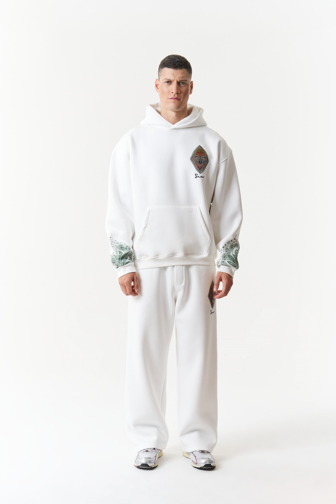Anatolia Oversize Erkek Sweatshirt Ekru