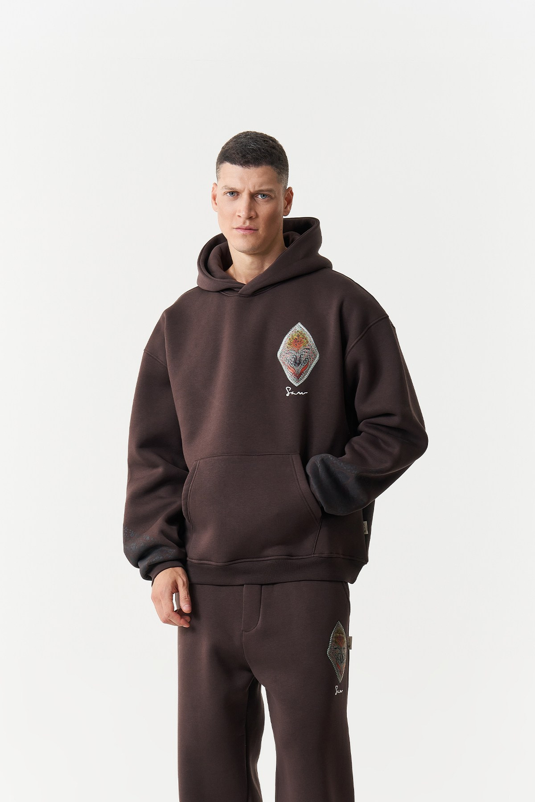Anatolia Oversize Erkek Sweatshirt Kahverengi